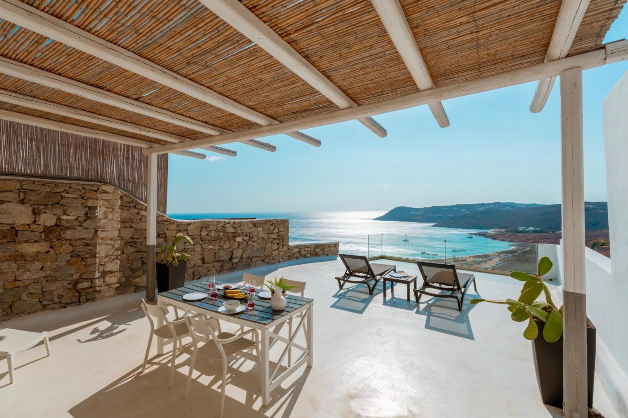 Villa Elia House With Amazing View On The Beach Mykonos Mykonos Town Exterior foto
